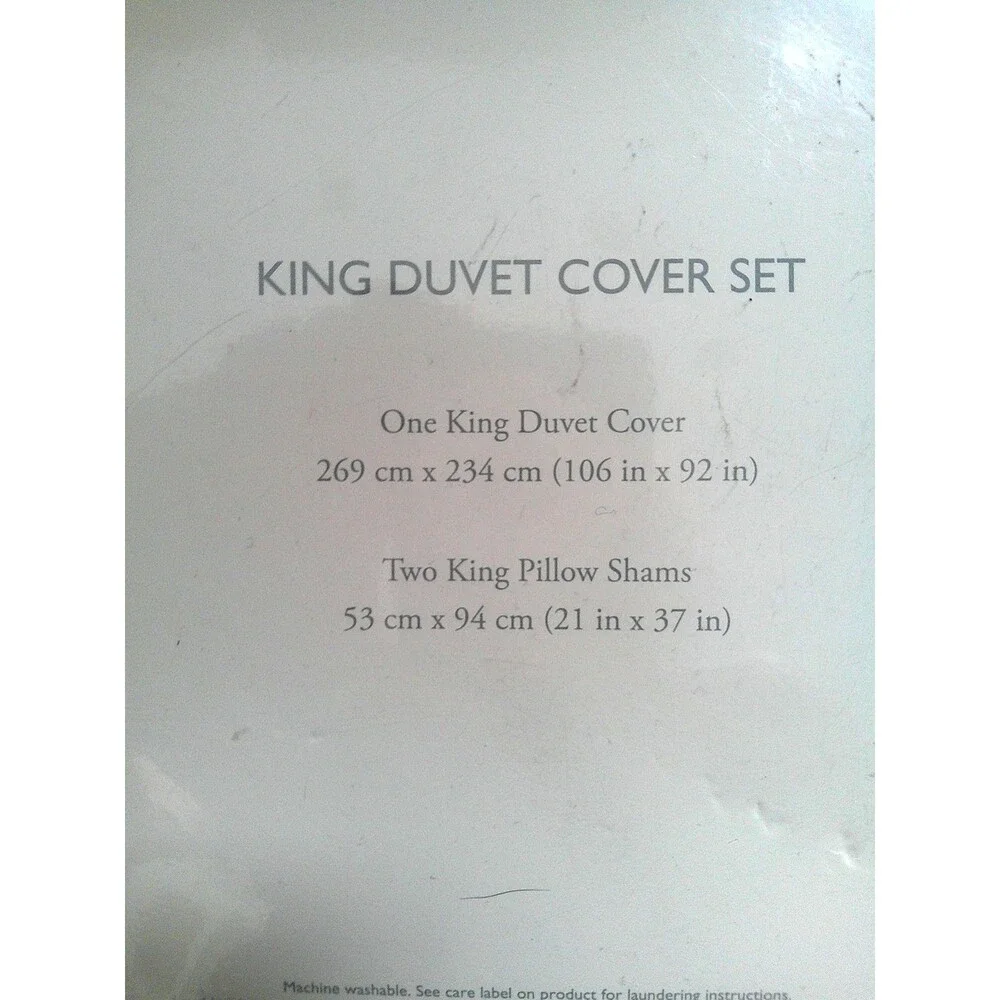 NEW IN PACKAGING Laura Ashley  Natalie Sag Green King Duvet Cover Set  106 X 92